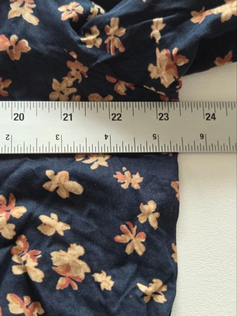 $145 Lauren Ralph Lauren Floral Cotton Voile Puff-Sleeve Blouse Navy Size XL - Picture 13 of 13